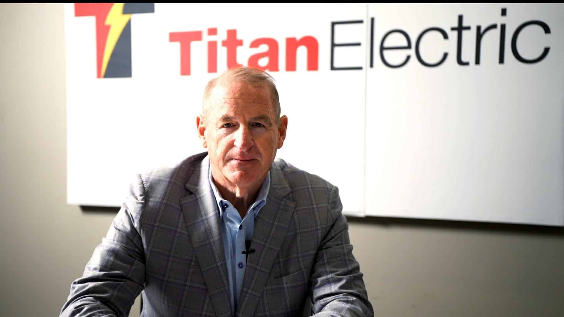 Mike McInerney, CEO of Titan Electric, in the 20th anniversary film